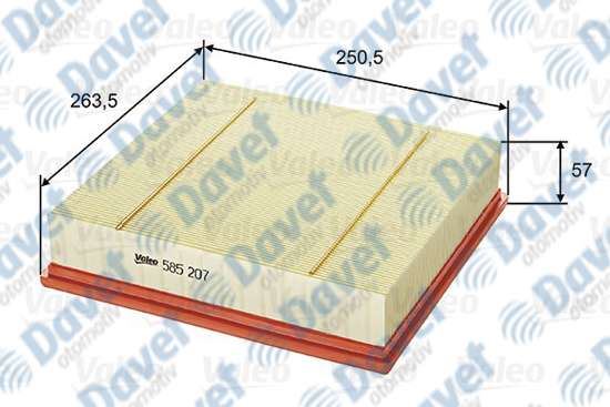 VALEO 585207 Hava Filtresi Opel Omega B Caravan 2.0 16v  ####